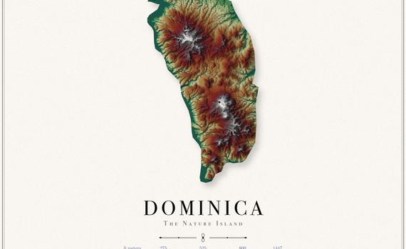 Dominica Elevation Map